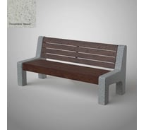 Бетонная скамья Архитек-Бетон Полировка белый С-42ПБ