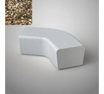 Бетонная скамья Архитек-Бетон отмыв С-66-угол 120О