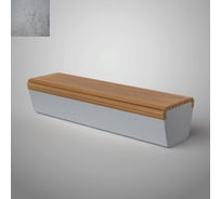 Бетонная скамья Архитек-Бетон серый бетон С-68СБ