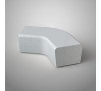 Бетонная скамья Архитек-Бетон Полировка белый С-66-угол 120ПБ