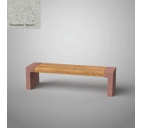 Бетонная скамья Архитек-Бетон Полировка белый С-31ПБ