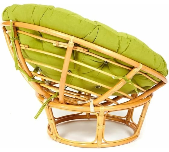 Кресло Tetchair PAPASAN 23/01 W Honey с подушкой, флок, мед/олива 23 13740