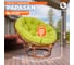 Кресло Tetchair PAPASAN 23/01 W Pecan с подушкой, флок, орех/олива 23 13741 5