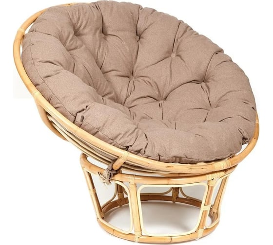 Кресло Tetchair PAPASAN ECO P115-1/SP STD Natural с подушкой, с ремешками 13766 1