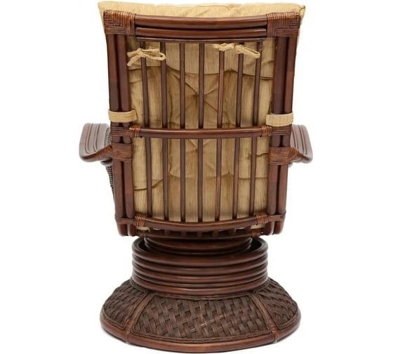 Кресло-качалка с подушкой Tetchair ANDREA Relax Medium Pecan Washed античный орех, ткань 9093
