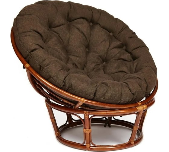 Кресло Tetchair PAPASAN 23/01 W Pecan с подушкой, ткань, орех/коричневый 3М7-147 13733 1