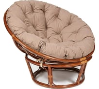 Кресло Tetchair PAPASAN 23/01 W Pecan с подушкой, экошерсть, орех/коричневый 1811-5 13745