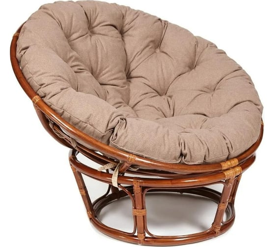 Кресло Tetchair PAPASAN 23/01 W Pecan с подушкой, экошерсть, орех/коричневый 1811-5 13745 1