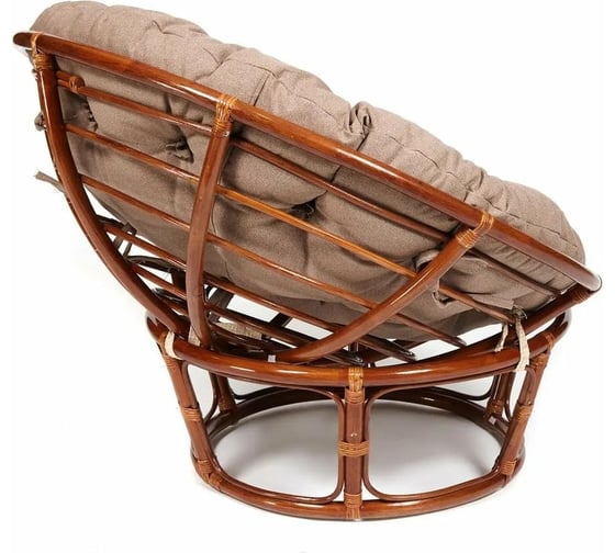 Кресло Tetchair PAPASAN 23/01 W Pecan с подушкой, экошерсть, орех/коричневый 1811-5 13745
