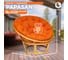 Кресло Tetchair PAPASAN 23/01 W Honey с подушкой, ткань, мед/оранжевый С 23 13736 5