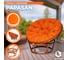 Кресло Tetchair PAPASAN 23/01 W Pecan с подушкой, ткань, орех/оранжевый С 23 13737 4