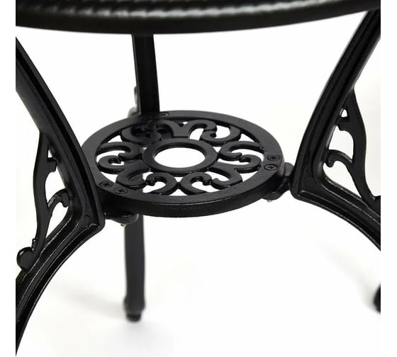 Комплект Tetchair Secret De Maison Romance стол и 2 стула, алюминиевый сплав, диаметр 60 см/высота 67 см, 53x41x89 см 10668