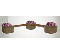 Бетонная скамья Архитек-Бетон Полировка белый С-18ПБ