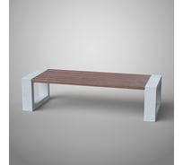 Бетонная скамья Архитек-Бетон Полировка белый С-77ПБ