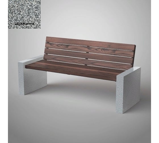 Бетонная скамья Архитек-Бетон ЗИЛ.Отмыв С-16О 1