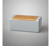 Бетонная скамья Архитек-Бетон Полировка белый без настила С-66-100ПБ