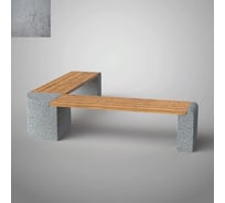 Бетонная скамья ООО Архитек-Бетон серая, бетон С-75СБ