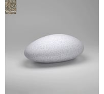 Бетонная скамья ООО Архитек-Бетон Галька асимметричная, полировка, серый С-62ПС
