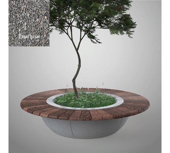 Бетонная скамья ООО Архитек-Бетон отмыв С-67О 1