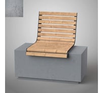 Бетонная скамья ООО Архитек-Бетон Сколково серый бетон С-56-100СБ