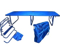 Туристическая раскладушка в чехле Следопыт П3 1800x650x380 мм, 150 кг, синяя PF-CC-P3