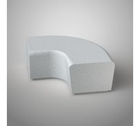 Бетонная скамья Архитек-Бетон Полировка белый C-66-угол 90ПБ