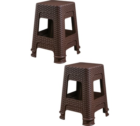 Табурет Violet Ротанг высота 45 см, коричневый, 4 шт. N-Tab/4-2202-01