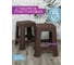 Табурет Violet Ротанг высота 45 см, коричневый, 2 шт. N-Tab/2-2202-01 2