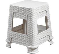 Табурет Violet Ротанг высота 33 см, слоновая кость, 2 шт. N-Tab/2-2201-26