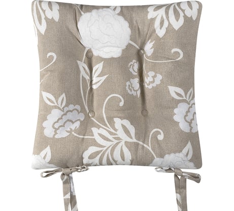 Подушка на стул Altali на завязках, ортопедическая, хлопковая, 40х40 см, коллекция Бэлла P705-1809/1