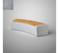 Бетонная скамья ООО Архитек-Бетон серый бетон С-66-R400СБ