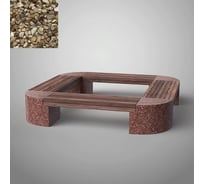 Скамья бетонная ООО Архитек-Бетон Фестиваль Отмыв С-73О