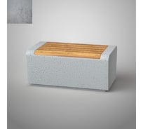 Бетонная скамья Архитек-Бетон Серый бетон С-66-100СБ