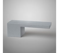 Бетонная скамья Архитек-Бетон Полирова белый С-82ПБ