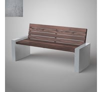 Бетонная скамья Архитек-Бетон ЗИЛ Серый бетон С-16СБ