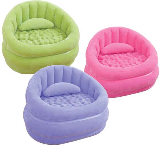 Флокированное кресло Intex 68563, 91х102х65см 1