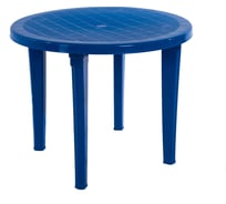 Пластиковый стол Garden Story круглый, синий СП1-МТ016