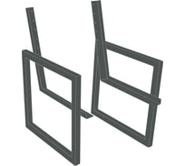 Каркас-опора дачной скамейки Левша Lafa правая+левая, 60x85 см, серый У8-9601