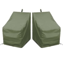 Комплект чехлов для стульев Tplus 510x560x900 мм, 2 шт., оксфорд 210, олива T019206