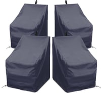 Комплект чехлов для стульев Tplus 460x510x900 мм, 4 шт., оксфорд 210, синий T019214