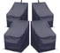 Комплект чехлов для стульев Tplus 510x560x900 мм, 4 шт., оксфорд 210, синий T019235 1