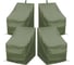 Комплект чехлов для стульев Tplus 460x560x910 мм, 4 шт., оксфорд 210, олива T019220 1
