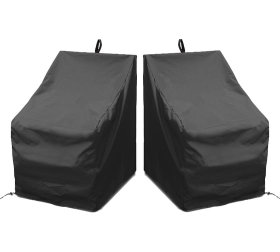 Комплект чехлов для стульев Tplus 510x560x900 мм, 2 шт., оксфорд 210, чёрный T019208 1
