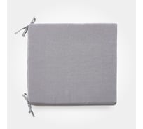 Сидушка на стул witerra жаккард однотон двусторон, серая, 40x40x4 см 104078