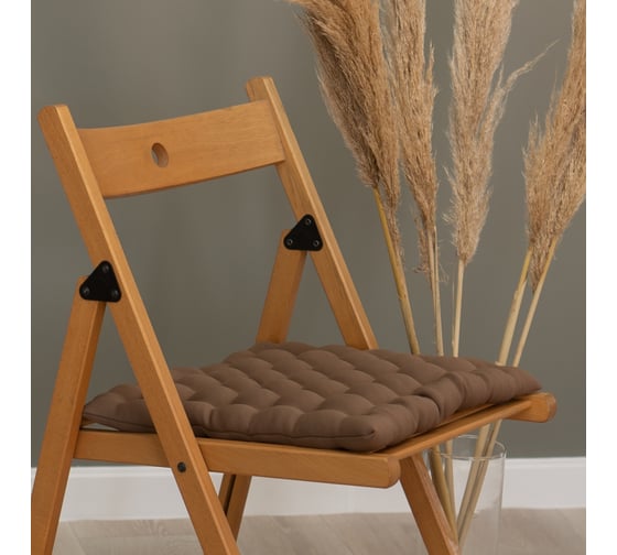 Сидушка с лузгой гречихи witerra 43x43 см, блэкаут, матовый коричневый 109215