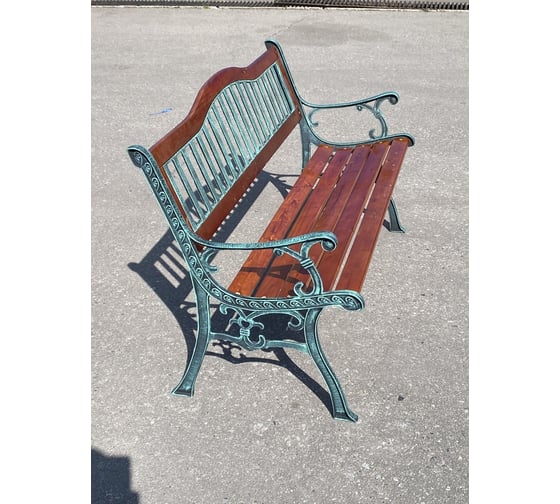 Садовая чугунная скамейка SevenBerg ритмика 1.3 м 4687202882571