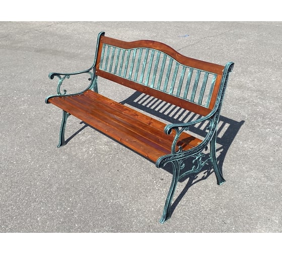 Садовая чугунная скамейка SevenBerg ритмика 1.3 м 4687202882571
