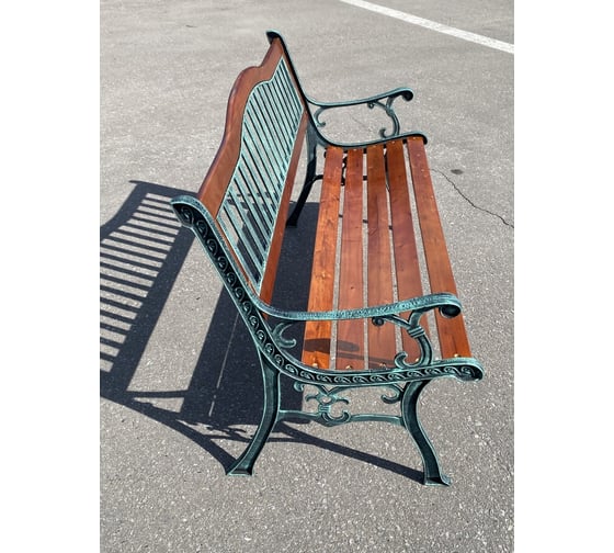 Садовая чугунная скамейка SevenBerg ритмика 1.3 м 4687202882571