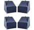 Комплект чехлов для кресел Tplus 1100x950x900/660 мм, 4 шт., оксфорд 210, синий T018642 1