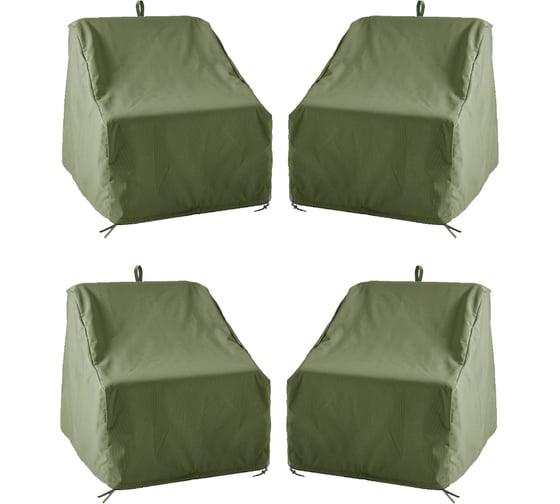 Комплект чехлов для кресел Tplus 1110x910x900/670 мм, 4 шт., оксфорд 210, олива T018691 1